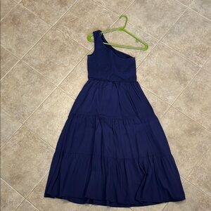 Amazon Women's Asymmetrical Dress - Navy Blue